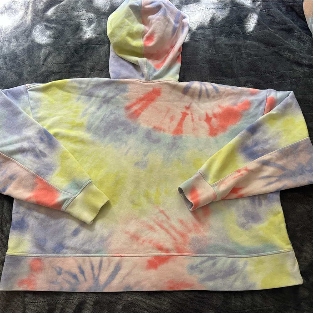 Nike Hoodie Size M Oversized Big Kids Adults Pastel Tie-Dye  Red, Yellow, Blue - Picture 4 of 12